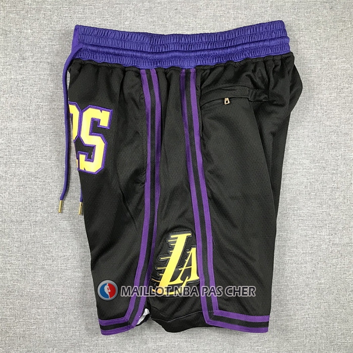 Short Los Angeles Lakers Ville Just Don 2023-24 Noir